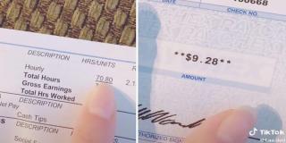 Fluturașul de salariu al tinerei din SUA