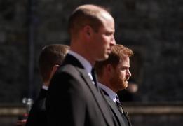 Prințul William și Harry, la funeraliile bunicului lor, ducele de Edinburgh