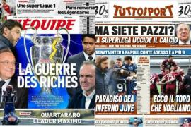 "Războiul bogaţilor" şi "Sunteţi nebuni? Ucide fotbalul" Ce scrie presa despre Super Liga Europeană