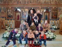 Familia preotului Ciobotaru din Ohaba