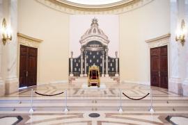 Ziua Regalității. Tronul Regelui Carol I al României, expus pentru prima dată după 70 de ani