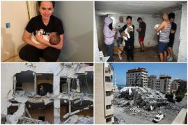 Imaginile terorii în Israel vs Gaza: oameni îngroziți ascunși în buncăre, o femeie s-a adăpostit în dulap.