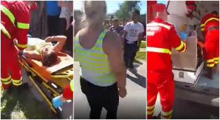 Anchetă în Arad după ce o femeie ar fi fost bătută de un poliţist, pentru că nu purta mască: "O leșinat aici în drum!"