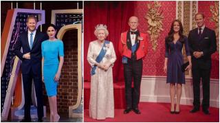 Statuile din ceară ale lui Harry şi Meghan Markle au fost mutate în zona Hollywood a muzeului Madame Tussauds, pentru a marca noul lor statut