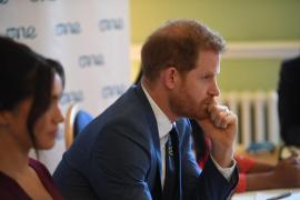 Prințul Harry alături de soția sa, Meghan Markle