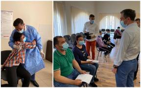 Medicul Valeriu Gheorghiță, îmbrățișat de verișoara sa primară