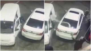 Presupuşi hoţi, stropiți cu benzină după ce s-ar fi năpustit asupra unui bărbat care făcea plinul maşinii, în Chile