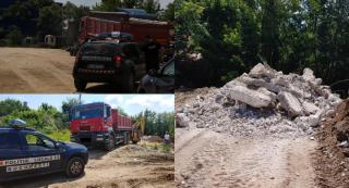 Amendă de 30.000 de lei şi basculanta confiscată pentru un bărbat prins că arunca moloz la marginea Capitalei