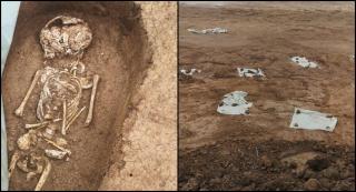 gropi cu oseminte descoperite pe DE