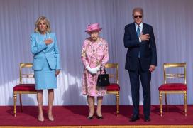 Regina Elisabeta l-a primit pe preşedintele american Joe Biden la Windsor, la finalul summitului G7