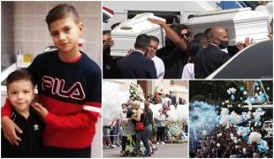 Daniel și David, frățiorii uciși în Italia, au fost înmormântați. Strigătul disperat al mamei lângă sicriele albe ale micuților