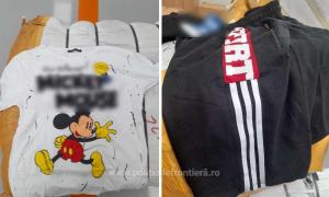 Hainele contrafăcute aduse de turc ar fi urmat să ajungă la o societate comercială din Suceava