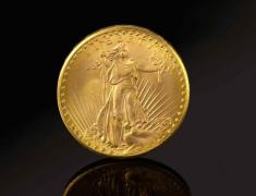 O monedă americană din aur, vândută la New York pentru 18,87 milioane de dolari, un record