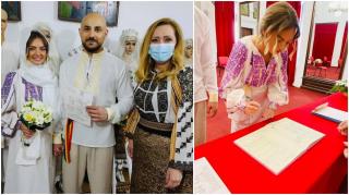 Primele imagini de la cununia Alexandrei Stan