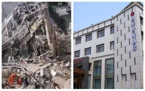 Hotel prăbuşit în China, cel puțin un mort și zece persoane dispărute