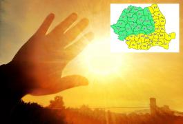 Alertă meteo de vreme extremă. Capitala şi 25 de judeţe, sub cod galben de caniculă azi şi mâine