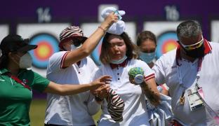 Sportiva a leşinat din cauza temperaturilor extrem de ridicate