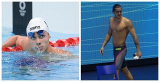 David Popovici (stânga) şi Robert Glinţă sunt marile speranţe ale înotului românesc