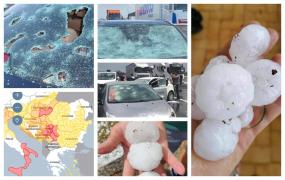 Europa în sezonul fenomenelor extreme: Între caniculă de cod roşu şi grindină cât mingea de tenis