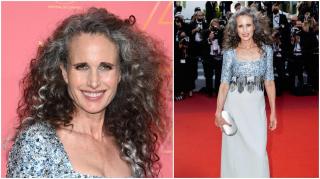 Andie MacDowell a îmbrăţişat cu stil înaintarea în vârstă . Actriţa a furat toate privirile cu look-ul natural pe care l-a afişat la Festivalul de Film de la Cannes