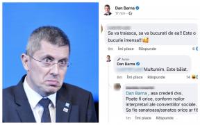 Avalanșă de glume și ironii la adresa lui Dan Barna, după ce a anunțat că a devenit tată de băiat. ”Bun venit în grupul părinților medievali!”