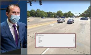 Intersecţia în care a fost prins Florin Cîţu băut la volan, în timpul unui control de rutină