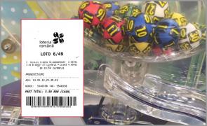Biletul câştigător la Loto 6 din 49