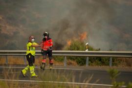Incendiu de vegetaţie în Munţii Sierra Bermeja din Malaga, Spania