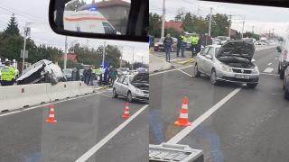 Accident pe DN 1, o victimă a fost transportată de urgenţă la spital