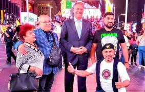 Klaus Iohannis şi Sorinel Pustiu, impreuna la New York