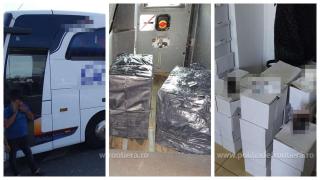 Parfumurile contrafăcute au fost descoperite într-un autocar ce urma să intre în România