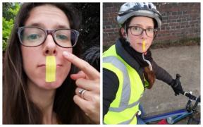 Jane Tarrant și-a lipit buzele cu bandă adezivă