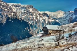 cabană în zona localității Bran