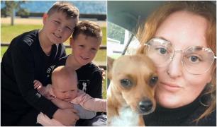 Trei copilaşi rămaşi orfani şi-au condus mama pe ultimul drum