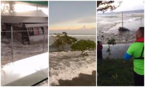 Momentul în care tsunamiul din Pacific spulberă ţărmul, în Tonga. Mărturiile oamenilor disperaţi: situaţia s-ar putea agrava