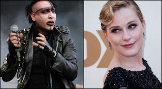 Marilyn Manson (stânga), Evan Rachel Wood (dreapta)