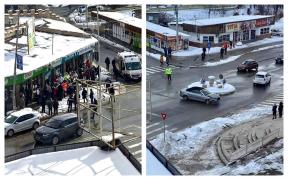 Tragedie în Petroșani. Fetiță de 6 ani rănită pe trotuar de o mașină scăpată de sub control. Șoferul a murit