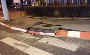 Două explozii au aruncat în aer capacele de canalizare în Sibiu