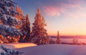 piesaj de iarnă din România