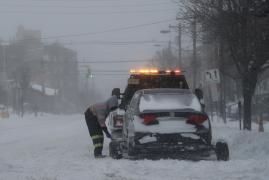 furtună de zăpadă în New Jersey