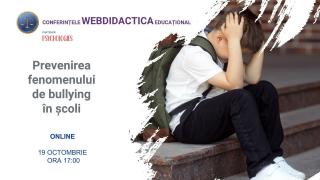 Cum putem preveni fenomenul de bullying în școli. Conferință organizată de Fundația Dan Voiculescu pentru Dezvoltarea României
