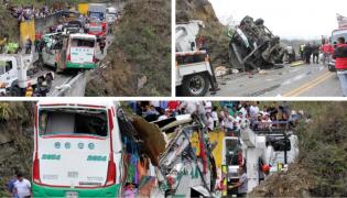 Cel puţin 20 de oameni au murit şi alţi 14 au fost răniţi într-un accident de autobuz, în Columbia. Doi copii, printre victime