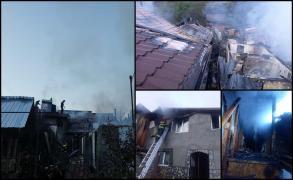 De la ce a pornit incendiul puternic din comuna Siriu. 5 familii au privit neputincioase cum casele le sunt mistuite de flăcări
