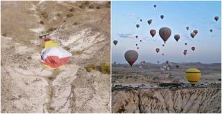 Doi turişti spanioli au murit în Cappadocia, după ce balonul cu aer cald în care se aflau s-a prăbuşit