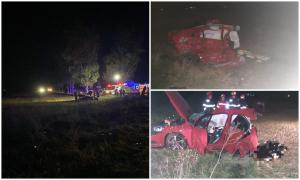 Maşină rupăt în două pe DN1D, octombrie 2022