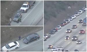 Peste 30 de șoferi au făcut pană în același timp