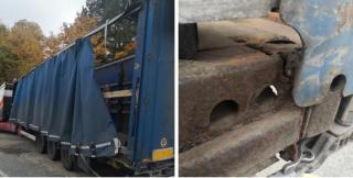 "Rar am întâlnit o asemenea găleată de rugină". Poliţiştii germani, şocaţi de modul în care arăta un camion din România: a fost imediat din circulaţie