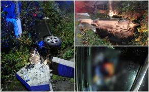 Imagini de coșmar, azi dimineață, pe un drum din Maramureș. Șoferul a murit pe loc, după ce ar fi adormit la volan