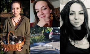 Colaj cu patru fotografii cu Diana Zaharia și locul unde a avut loc accidentul