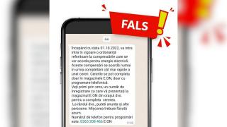 Mesaje false trimise clienților E.ON: "NU daţi curs acestor invitaţii"
